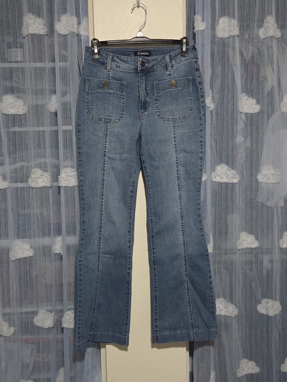 d. jeans Women's Medium Front Seam Blue Bootcut/Flare Jeans